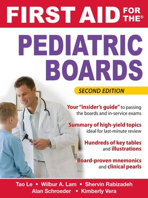 cover image of First Aid for the Pediatric Boards